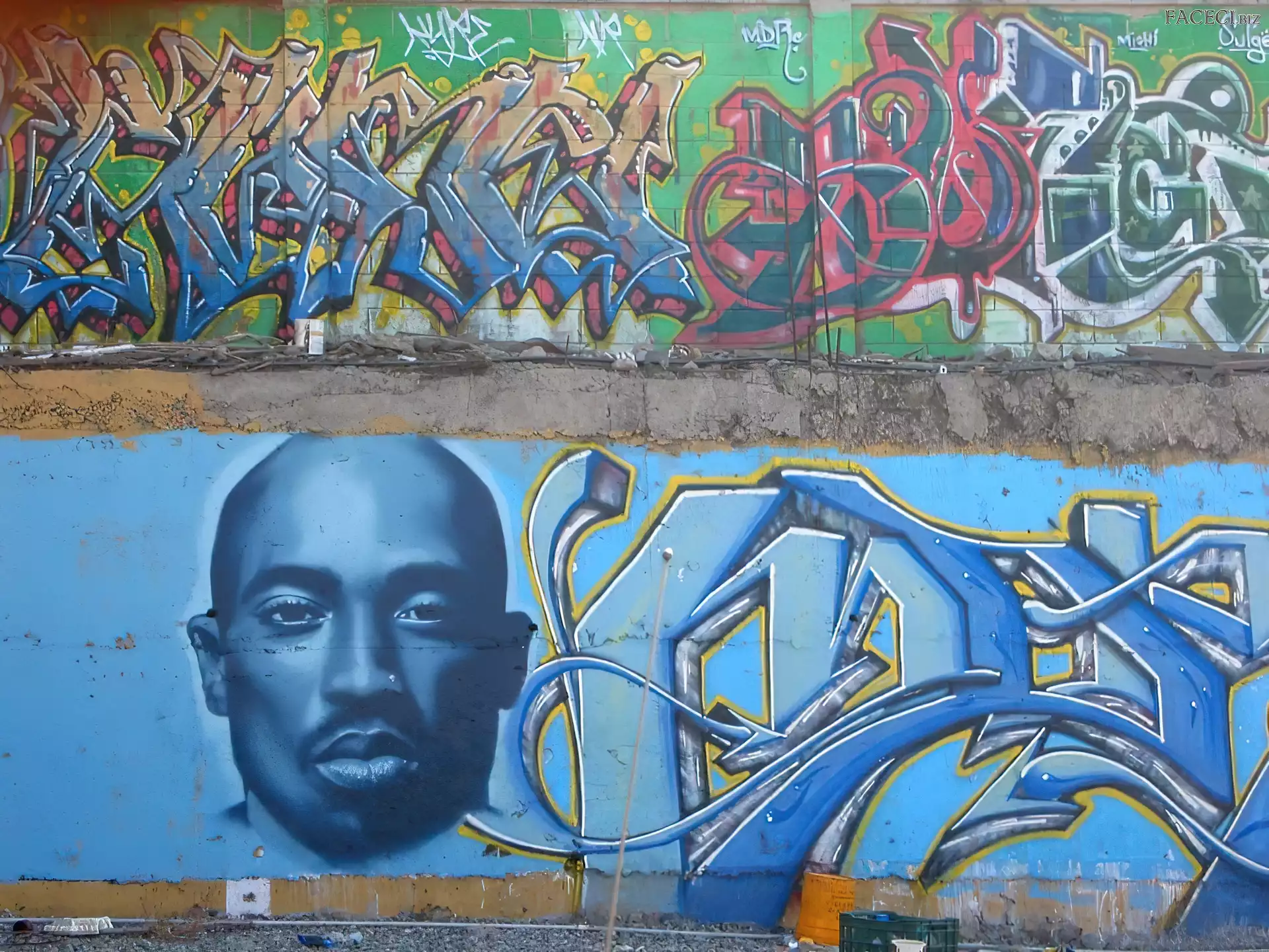 Graffiti, 2 Pac, Ścina